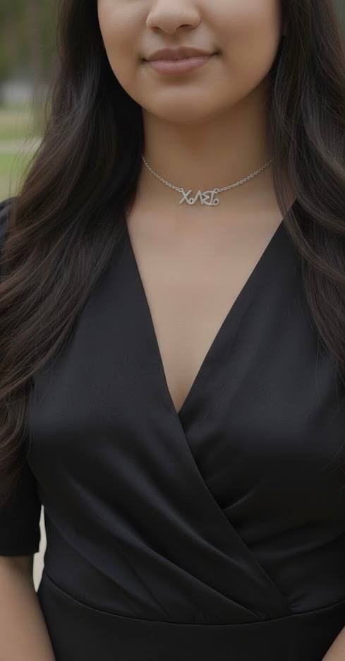 ✨ قلادة باسم أمازيغي – فضة حرة عيار 925 مطلية بالذهب الخالص ✨